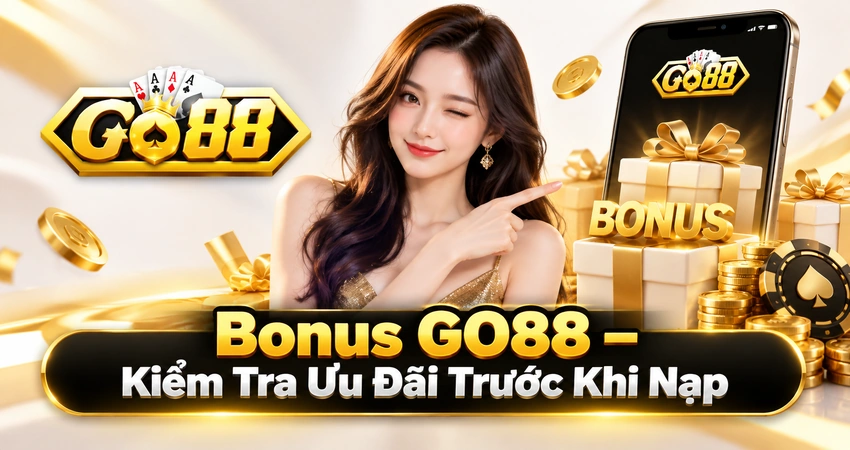 Bonus GO88 – Kiểm Tra Ưu Đãi Trước Khi Nạp