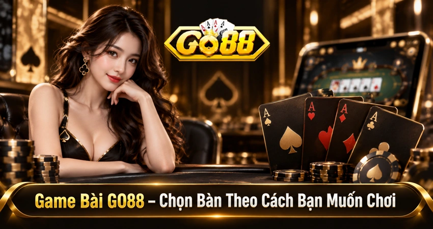 Game Bài GO88 – Chọn Bàn Theo Cách Bạn Muốn Chơi