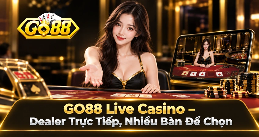 GO88 Live Casino – Dealer Trực Tiếp, Nhiều Bàn Để Chọn